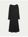 Marks & Spencer Žerzejové kolové midi šaty Marks & Spencer čierna