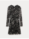 Marks & Spencer Mini šaty s potlačou zo sieťoviny Marks & Spencer čierna