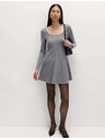 Marks & Spencer Pohodlné mini šaty s guľatým výstrihom zo žerzeja Marks & Spencer šedá