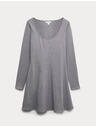 Marks & Spencer Pohodlné mini šaty s guľatým výstrihom zo žerzeja Marks & Spencer šedá