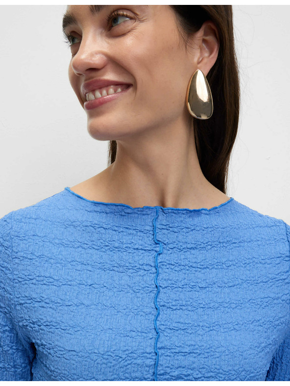 Marks & Spencer Žerzejové kolové midi šaty Marks & Spencer modrá