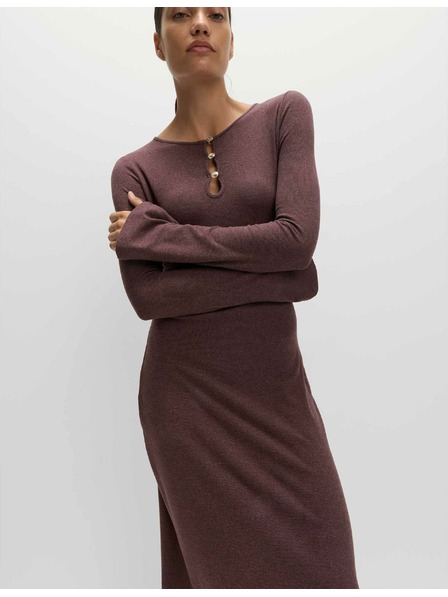 Marks & Spencer Žerzejové pohodlné midi puzdrové šaty Marks & Spencer červená