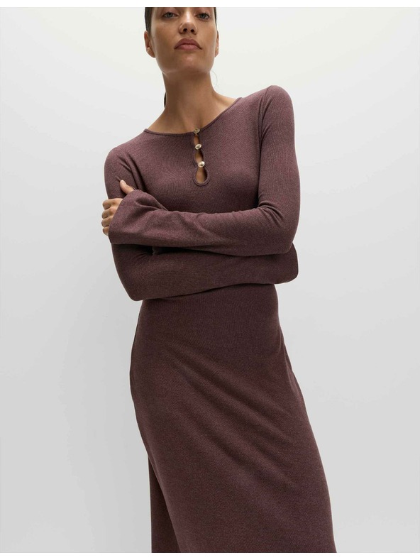 Marks & Spencer Žerzejové pohodlné midi puzdrové šaty Marks & Spencer červená