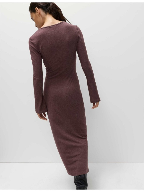 Marks & Spencer Žerzejové pohodlné midi puzdrové šaty Marks & Spencer červená