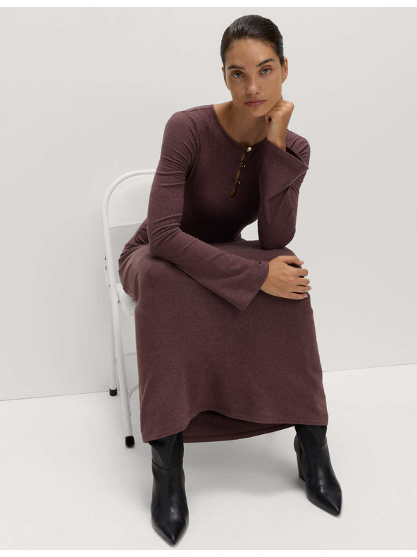 Marks & Spencer Žerzejové pohodlné midi puzdrové šaty Marks & Spencer červená