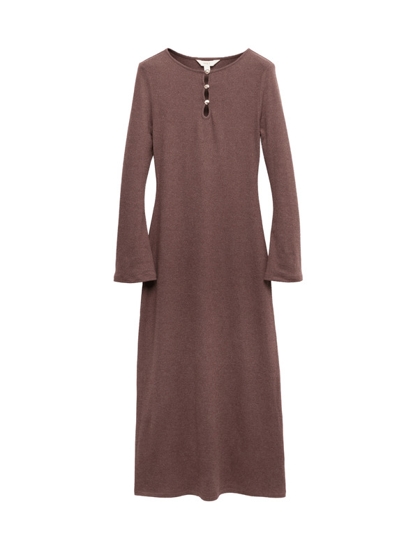 Marks & Spencer Žerzejové pohodlné midi puzdrové šaty Marks & Spencer červená