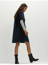 Marks & Spencer Košeľové mini šaty s golierom a vysokým podielom bavlny Marks & Spencer námorná modrá