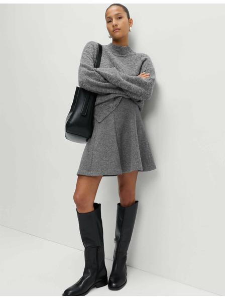 Marks & Spencer Minisukňa s detailmi žerzejových švov Marks & Spencer sivá