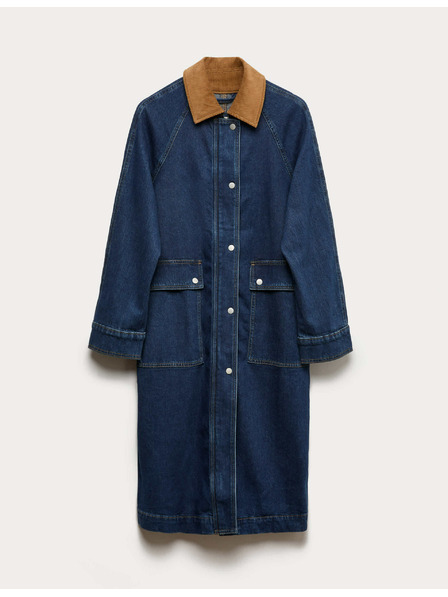 Marks & Spencer Džínsový podlhovastý kabát Marks & Spencer námorná modrá