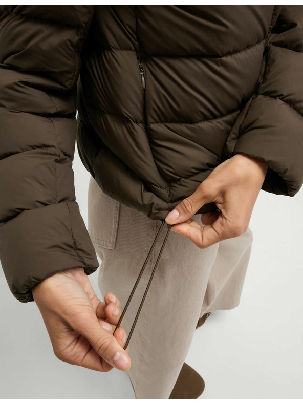 Marks & Spencer Prešívaná skladateľná bunda s perím a páperím Marks & Spencer hnedá