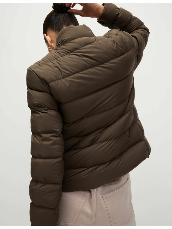 Marks & Spencer Prešívaná skladateľná bunda s perím a páperím Marks & Spencer hnedá