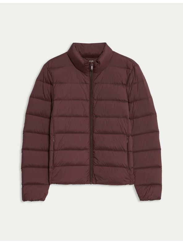 Marks & Spencer Prešívaná skladateľná bunda s perím a páperím Marks & Spencer červená