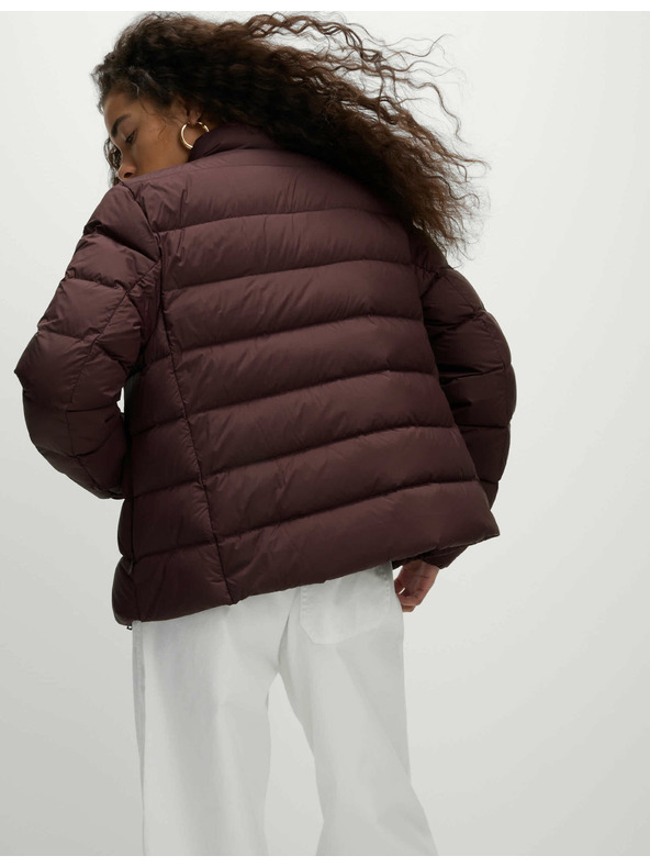 Marks & Spencer Prešívaná skladateľná bunda s perím a páperím Marks & Spencer červená