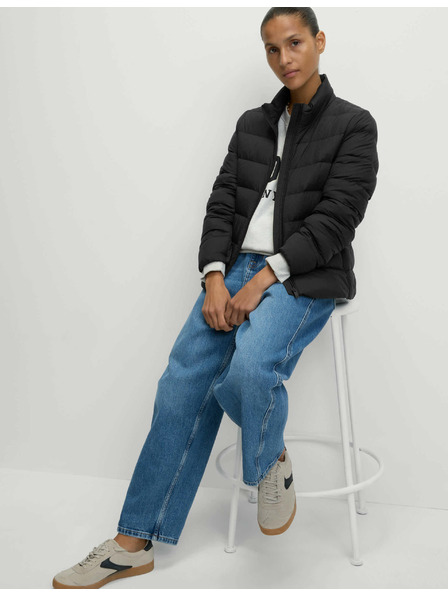 Marks & Spencer Prešívaná skladateľná bunda s perím a páperím Marks & Spencer čierna