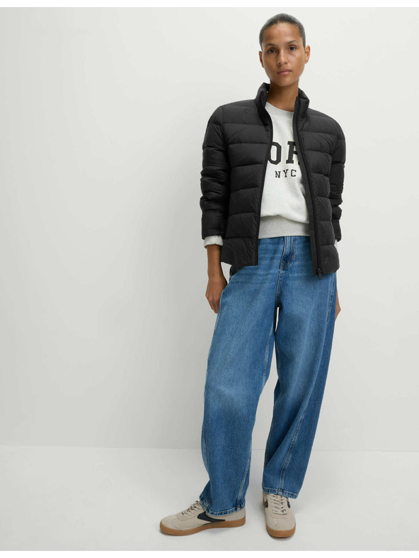 Marks & Spencer Prešívaná skladateľná bunda s perím a páperím Marks & Spencer čierna