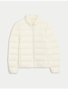 Marks & Spencer Prešívaná skladateľná bunda s perím a páperím Marks & Spencer smotanová