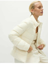 Marks & Spencer Prešívaná skladateľná bunda s perím a páperím Marks & Spencer smotanová