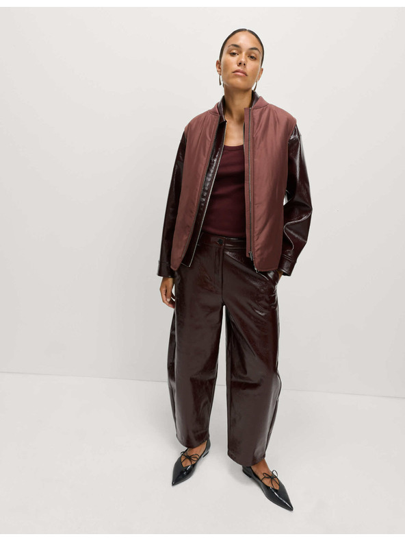 Marks & Spencer Zateplená vesta Marks & Spencer hnedá