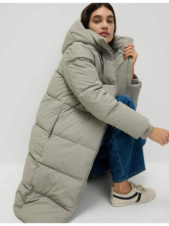 Marks & Spencer Pogumovaný prešívaný kabát s technológiou Thermowarmth™ a výplňou Marks & Spencer béžová