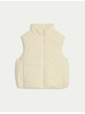Marks & Spencer Krátka prešívaná vesta s technológiou Thermowarmth™ Marks & Spencer béžová