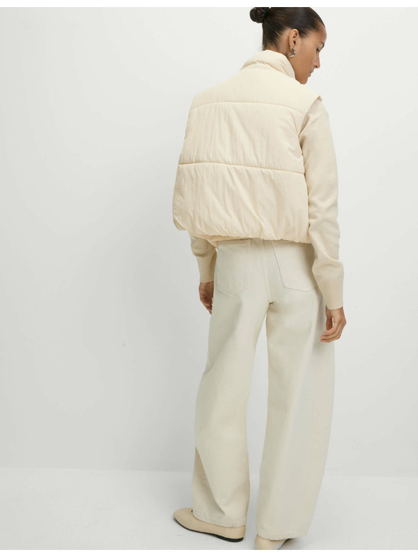 Marks & Spencer Krátka prešívaná vesta s technológiou Thermowarmth™ Marks & Spencer béžová