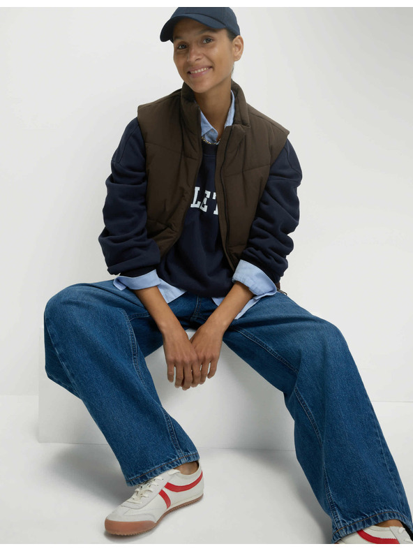 Marks & Spencer Krátka prešívaná vesta s technológiou Thermowarmth™ Marks & Spencer hnedá