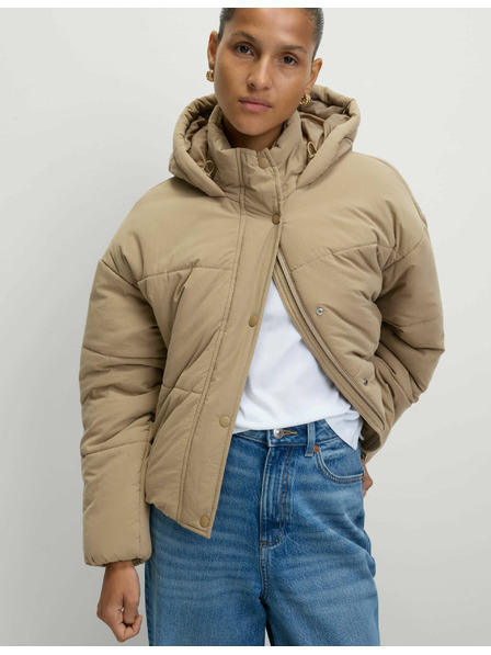 Marks & Spencer Prešívaná bunda s kapucňou s technológiou Thermowarmth™ Marks & Spencer hnedá