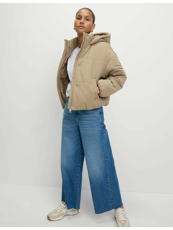 Marks & Spencer Prešívaná bunda s kapucňou s technológiou Thermowarmth™ Marks & Spencer hnedá