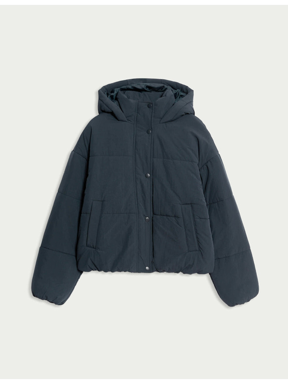 Marks & Spencer Prešívaná bunda s kapucňou s technológiou Thermowarmth™ Marks & Spencer námorná modrá