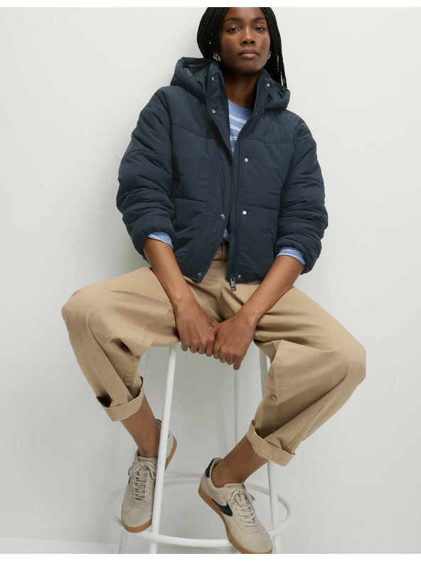 Marks & Spencer Prešívaná bunda s kapucňou s technológiou Thermowarmth™ Marks & Spencer námorná modrá