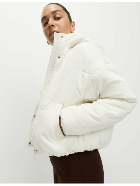 Marks & Spencer Prešívaná bunda s kapucňou s technológiou Thermowarmth™ Marks & Spencer béžová