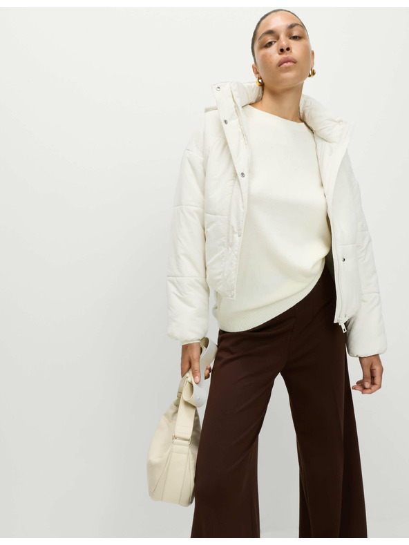 Marks & Spencer Prešívaná bunda s kapucňou s technológiou Thermowarmth™ Marks & Spencer béžová