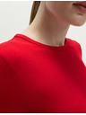 Marks & Spencer Top s dlhými rukávmi tesného strihu Marks & Spencer červená