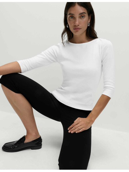 Marks & Spencer Top úzkeho strihu, z čistej bavlny Marks & Spencer biela