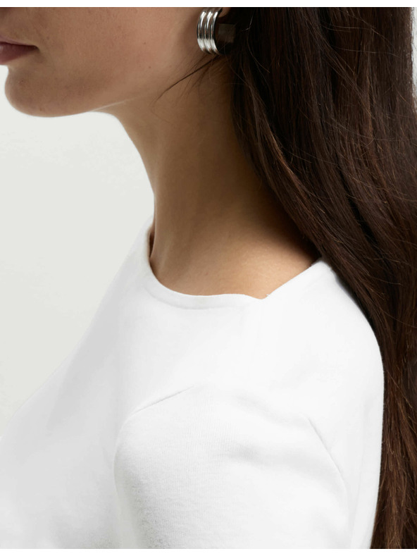 Marks & Spencer Top úzkeho strihu, z čistej bavlny Marks & Spencer biela