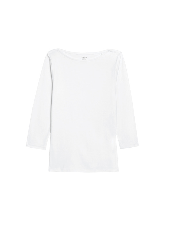 Marks & Spencer Top úzkeho strihu, z čistej bavlny Marks & Spencer biela