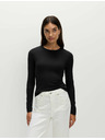 Marks & Spencer Top s dlhými rukávmi tesného strihu Marks & Spencer čierna