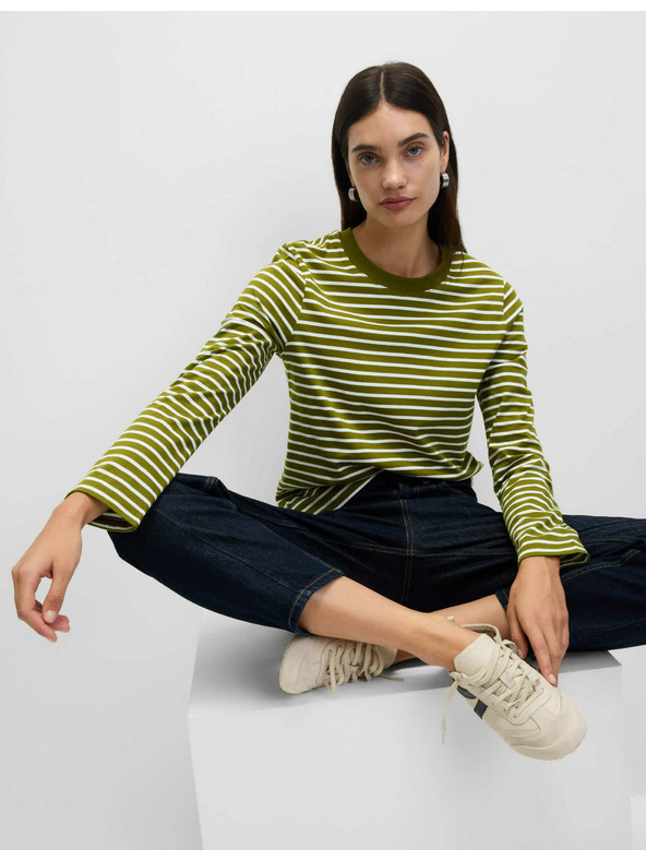 Marks & Spencer Top z čistej bavlny pre každodenné nosenie Marks & Spencer zelená