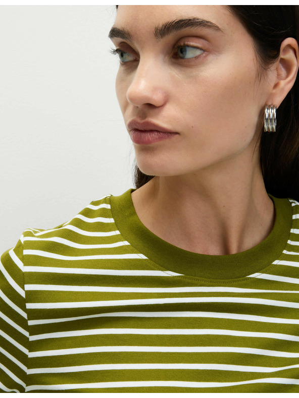 Marks & Spencer Top z čistej bavlny pre každodenné nosenie Marks & Spencer zelená