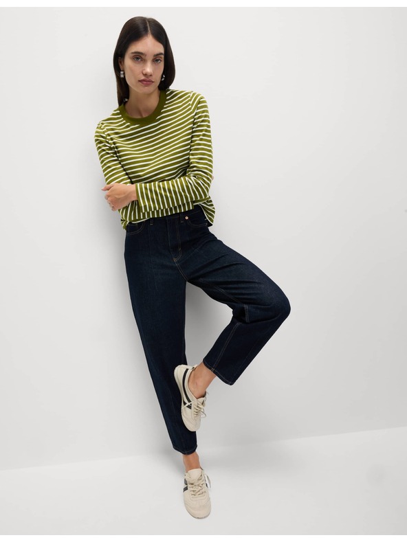 Marks & Spencer Top z čistej bavlny pre každodenné nosenie Marks & Spencer zelená