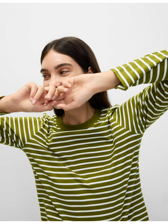 Marks & Spencer Top z čistej bavlny pre každodenné nosenie Marks & Spencer zelená