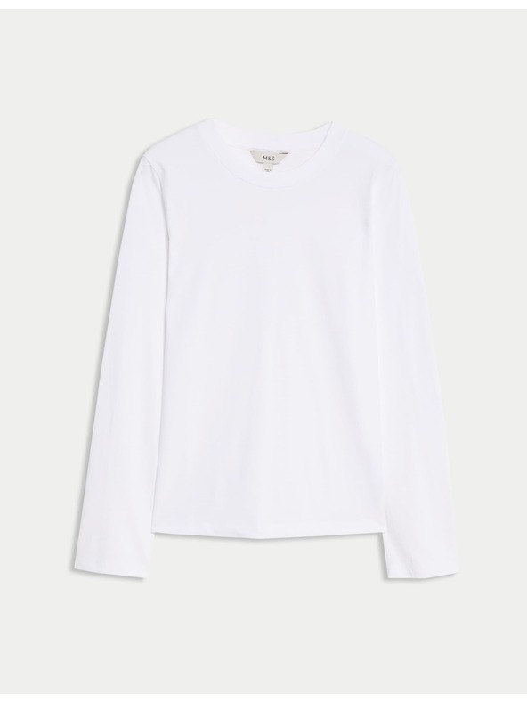 Marks & Spencer Top z čistej bavlny pre každodenné nosenie Marks & Spencer biela