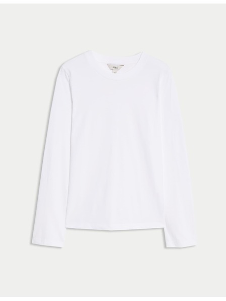 Marks & Spencer Top z čistej bavlny pre každodenné nosenie Marks & Spencer biela