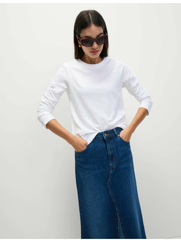 Marks & Spencer Top z čistej bavlny pre každodenné nosenie Marks & Spencer biela