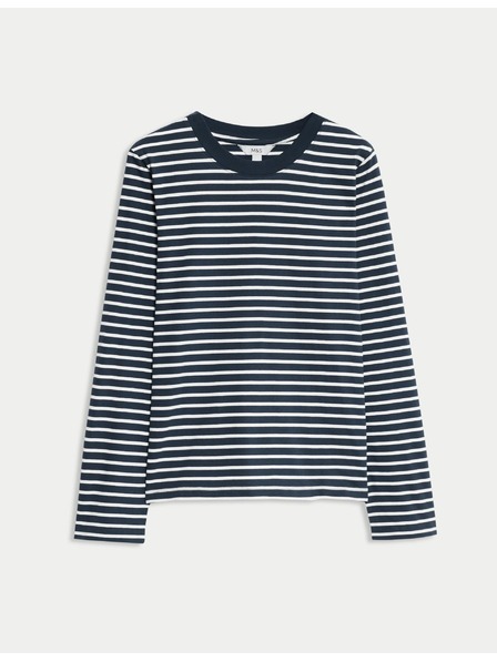 Marks & Spencer Top z čistej bavlny pre každodenné nosenie Marks & Spencer námorná modrá