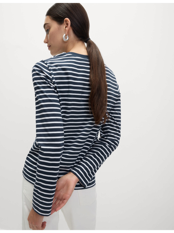 Marks & Spencer Top z čistej bavlny pre každodenné nosenie Marks & Spencer námorná modrá