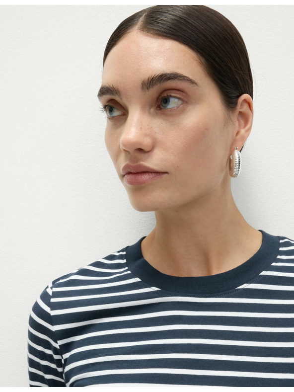 Marks & Spencer Top z čistej bavlny pre každodenné nosenie Marks & Spencer námorná modrá