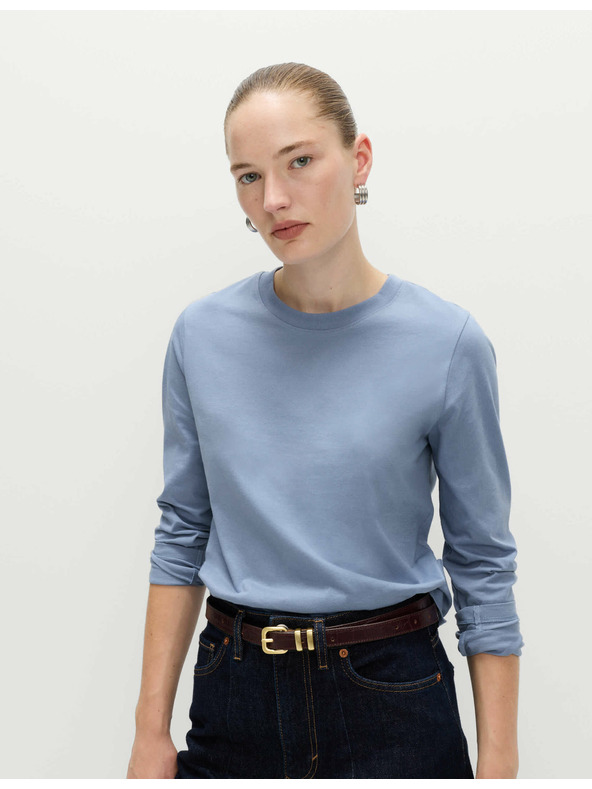 Marks & Spencer Top z čistej bavlny pre každodenné nosenie Marks & Spencer modrá