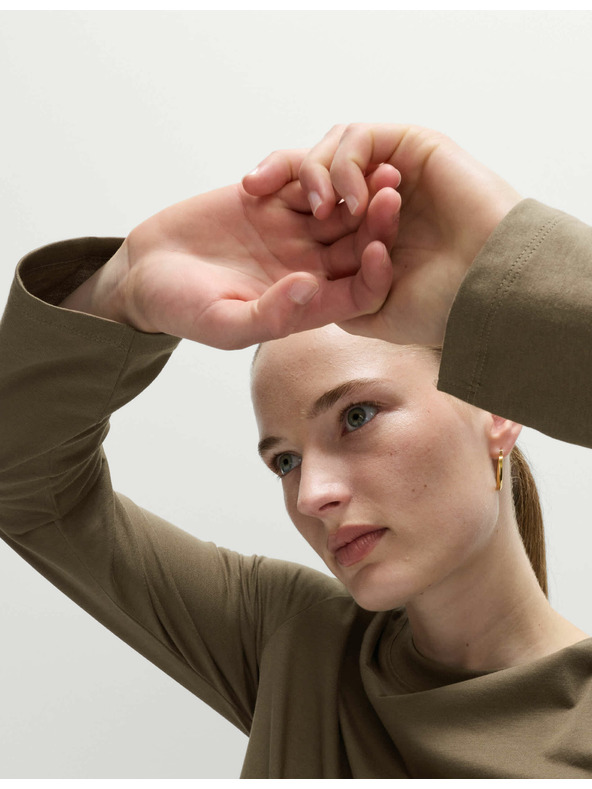 Marks & Spencer Top z čistej bavlny pre každodenné nosenie Marks & Spencer zelená