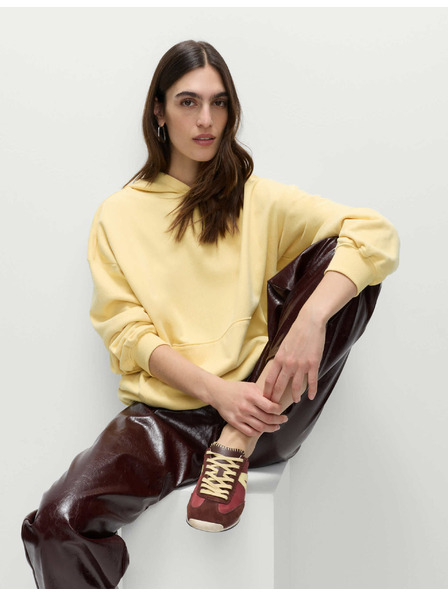 Marks & Spencer Mikina s kapucňou s vysokým podielom bavlny Marks & Spencer béžová